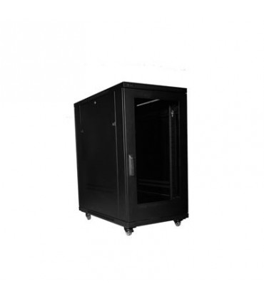 رک 22یونیت عمق 100 ایستاده پیشرفته  با درب فریم دار شیشه ای Stand Advance Rack 22 Unit 100 Depth
