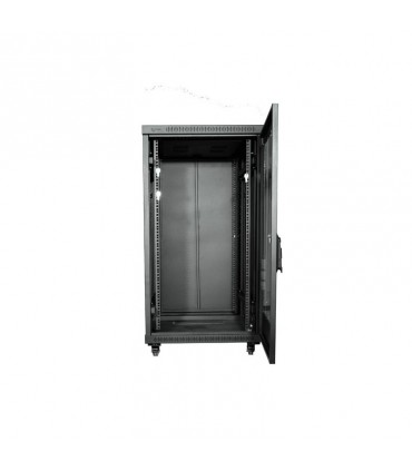رک 22یونیت عمق 100 ایستاده پیشرفته  با درب فریم دار شیشه ای Stand Advance Rack 22 Unit 100 Depth
