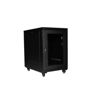 رک ایستاده الگونت 16 یونیت عمق 80 با درب فریم دار شیشه ای LRE-16/80FWS