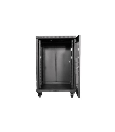 رک ایستاده الگونت 16 یونیت عمق 80 با درب فریم دار شیشه ای LRE-16/80FWS