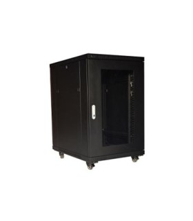 رک 18یونیت عمق 80ایستاده پیشرفته با درب فریم دار شیشه ای Stand Advance Rack 18Unit 80 Depth