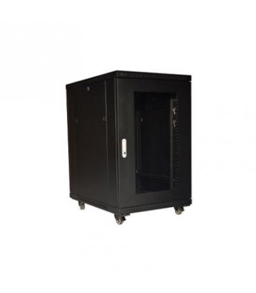 رک 18یونیت عمق 80ایستاده پیشرفته با درب فریم دار شیشه ای Stand Advance Rack 18Unit 80 Depth