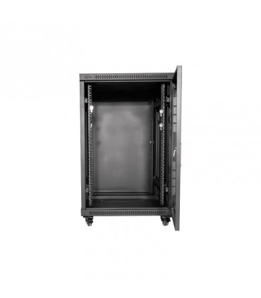 رک 18یونیت عمق 80ایستاده پیشرفته با درب فریم دار شیشه ای Stand Advance Rack 18Unit 80 Depth