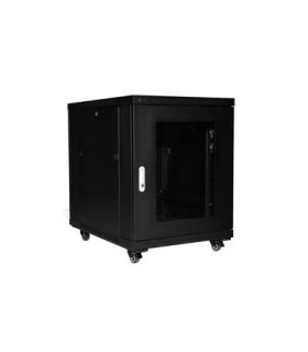 رک 14 یونیت عمق 80 ایستاده پیشرفته با درب فریم دار شیشه ای Stand Advance Rack 14 Unit 80 Depth