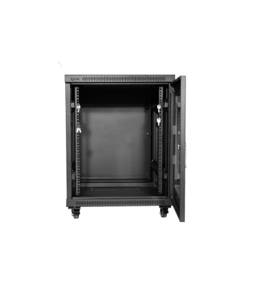 رک 14 یونیت عمق 80 ایستاده پیشرفته با درب فریم دار شیشه ای Stand Advance Rack 14 Unit 80 Depth