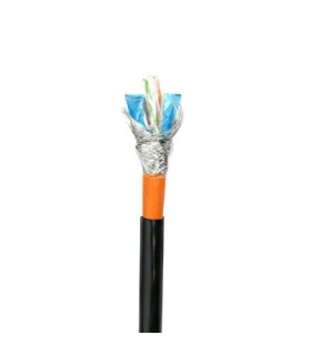 کابل Cat6 Outdoor نگزنس با تست دارای فویل با 2 لایه روکش PVC محافظ در برابر اشعه UV حلقه 305 متری